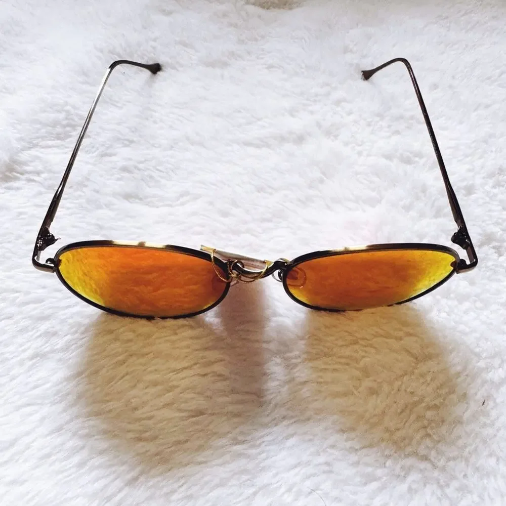 Brielle Bright Red Polarized Mirrored Sunglasses